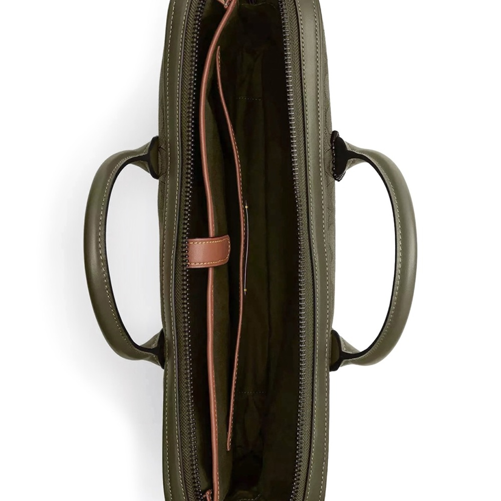 Coach 🆕 Olive Signature Laptop Brief case messenger commuter bag - Picture 5 of 9